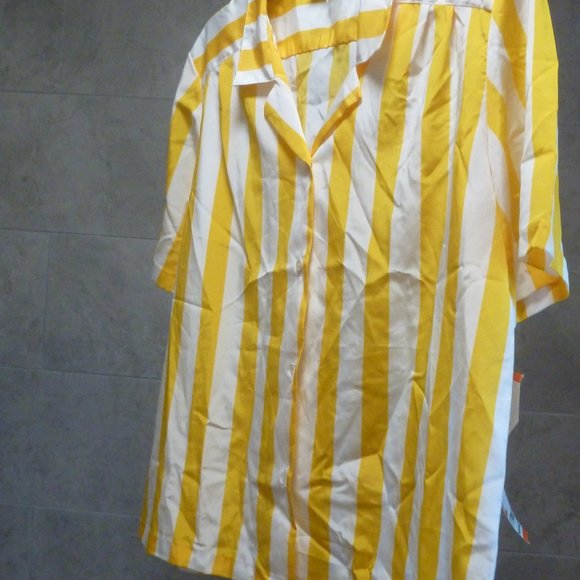 Vintage RRRRRuss Women's Collared Striped Button Up Blouse Size 12 US - Picture 10 of 11